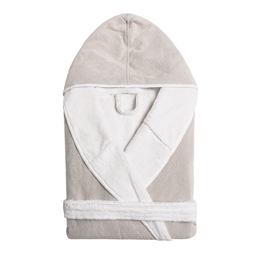 
                  
                    DOUBLE TONE HOODED BATHROBE
                  
                