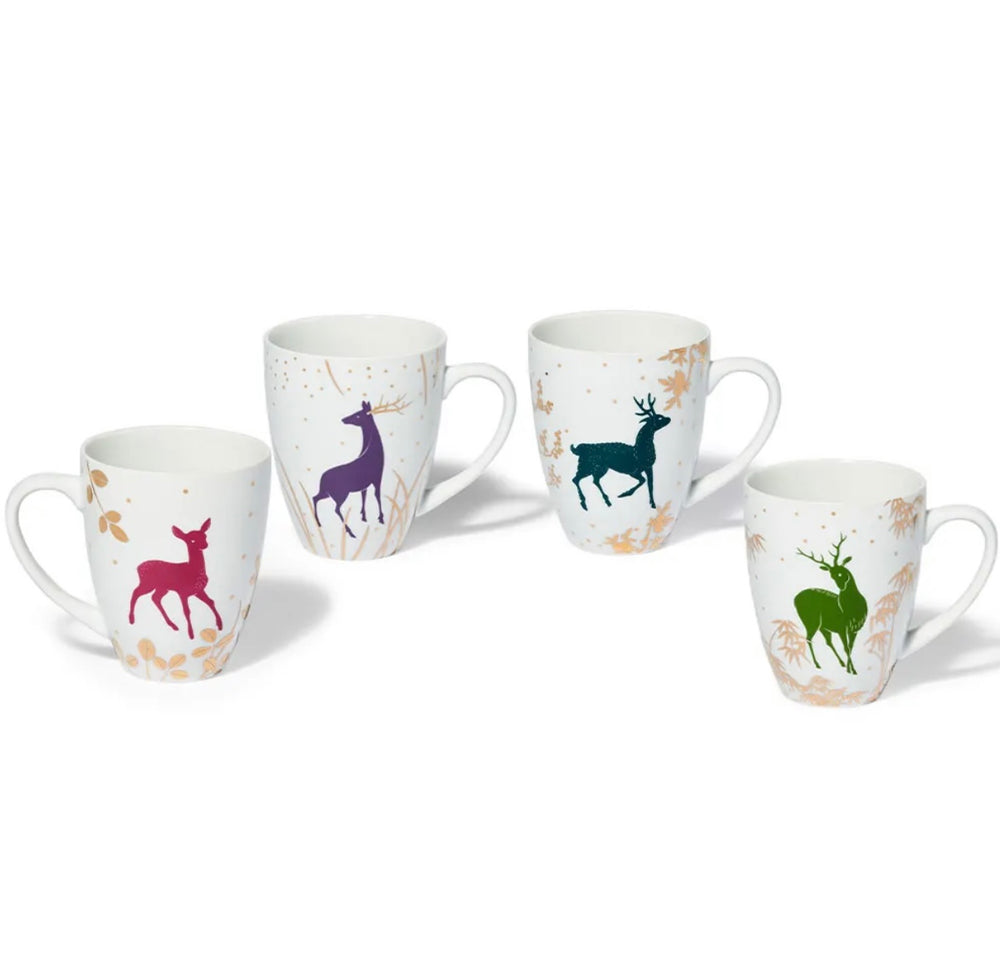 ASIAN WOODLANDS DEER MUGS